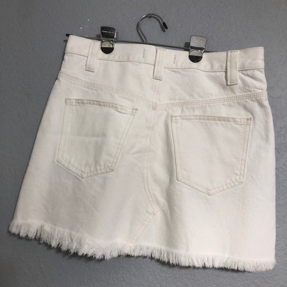 Free people skirt Sidecar white denim - Picture 6 of 7